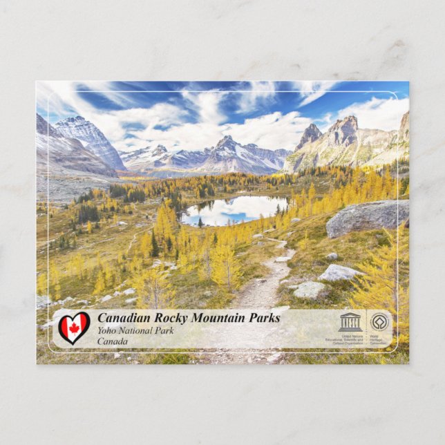 Carte Postale UNESCO WHS - Parc national de Yoho (Devant)