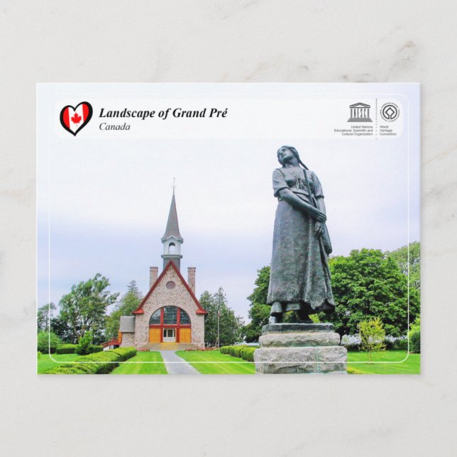 Carte Postale UNESCO WHS - Paysage de Grand Pré (Devant)
