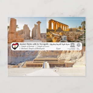Carte Postale UNESCO WHS - Thèbes antiques avec sa nécropole
