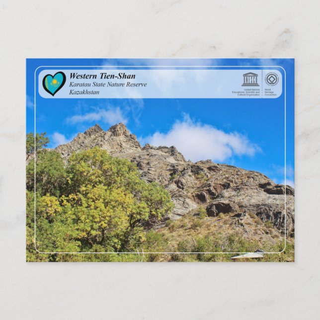 Carte Postale UNESCO WHS - Tien-Shan occidental - Réserve nature (Devant)