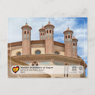 Carte Postale UNESCO WHS - Torre e iglesia de San Pedro