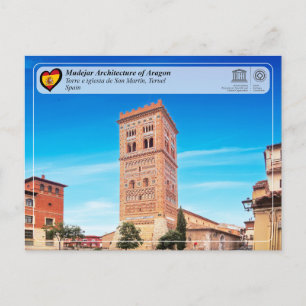 Carte Postale UNESCO WHS - Tour de l'église de San Martín