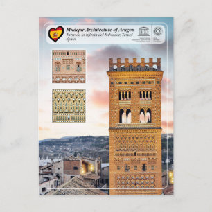 Carte Postale UNESCO WHS - Tour de l'église du Sauveur