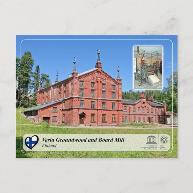 Carte Postale UNESCO WHS - Verla Groundwood et Board Mill (Devant)