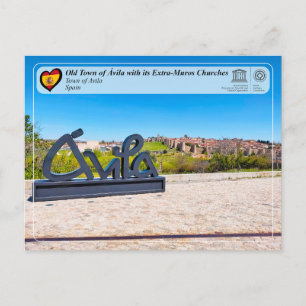 Carte Postale UNESCO WHS - Vieille ville d'Ávila et ses murs
