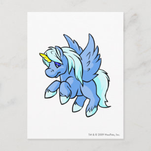 Carte Postale Uni bleu