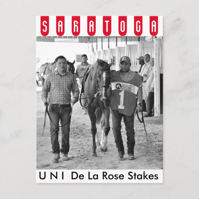 Carte Postale Uni, Jorge Abreu et Shug McGaughey (Devant)