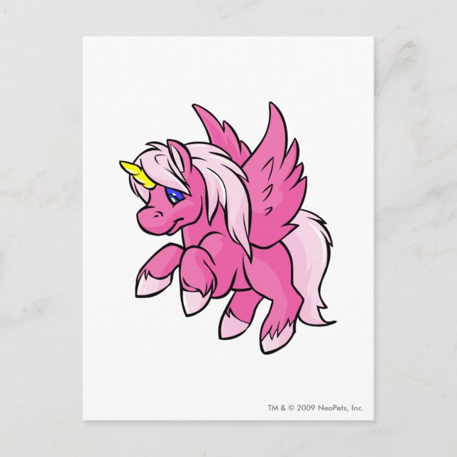 Carte Postale Uni rose (Devant)