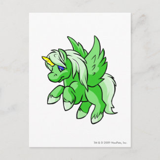 Carte Postale Uni vert
