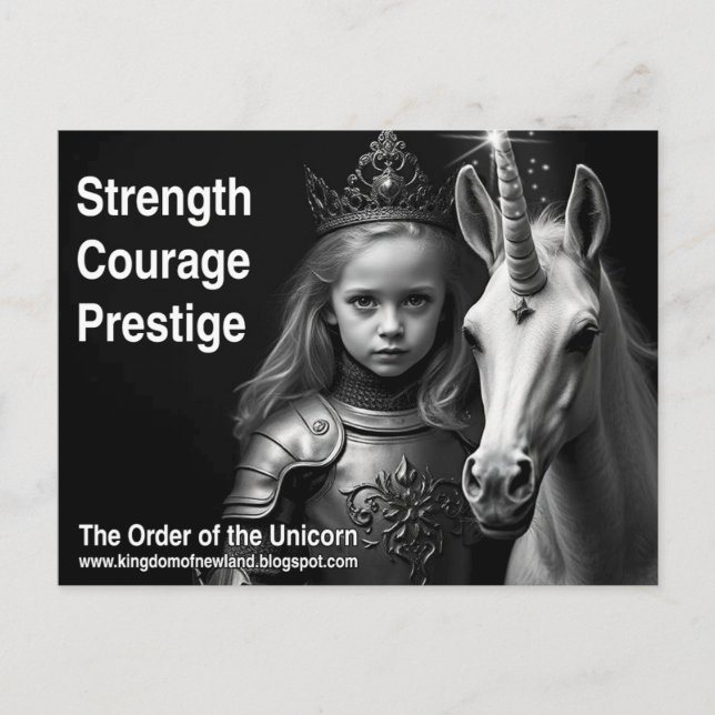 Carte postale Unicorn (Devant)