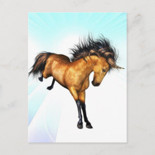 Carte postale Unicorn Bucking