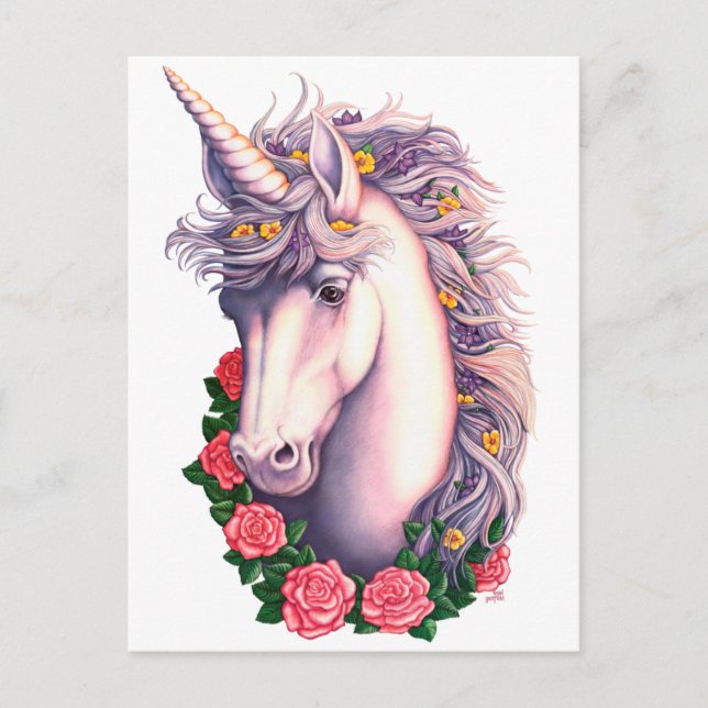 Carte Postale Unicorn Cameo (Devant)