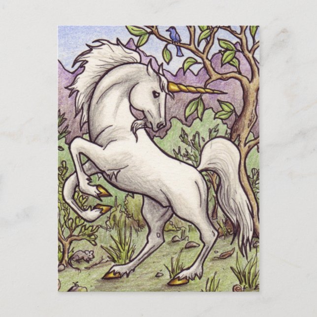 Carte postale Unicorn Dancing (Devant)