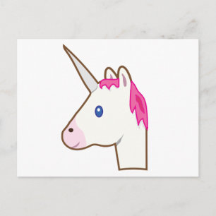 Carte Postale Unicorn emoji