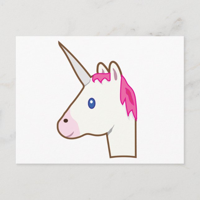 Carte Postale Unicorn emoji (Devant)
