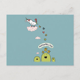 Carte Postale Unicorn Marshmallows