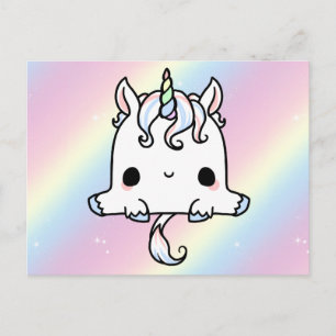 Carte postale Unicorn mignonne