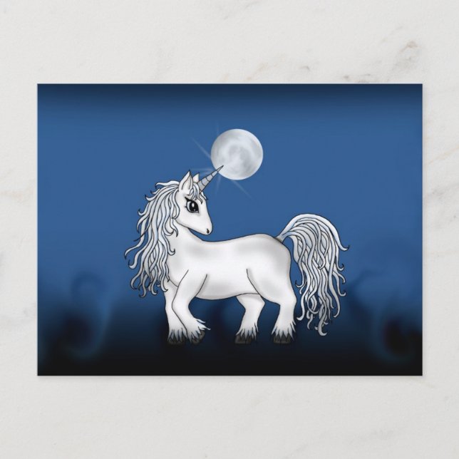 Carte Postale Unicorn Moon (Devant)