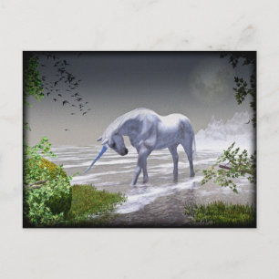 Carte Postale Unicorn Moon
