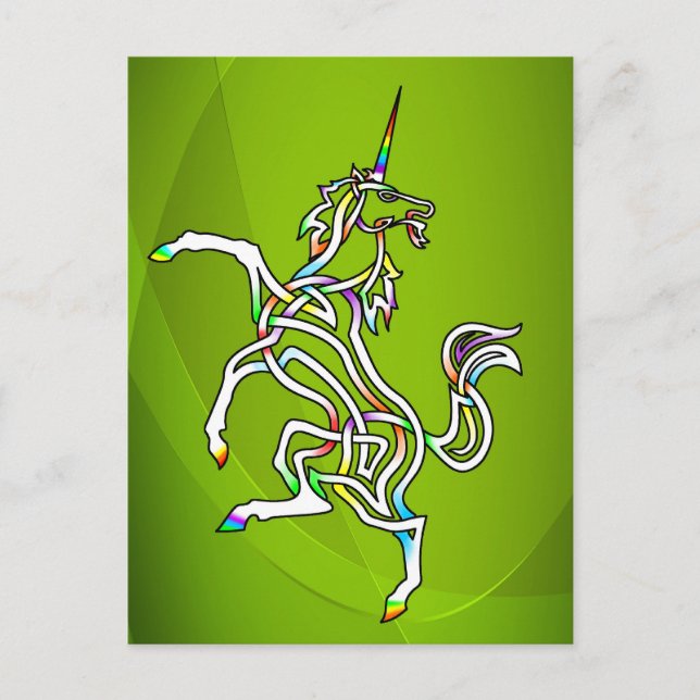 Carte Postale Unicorne (Devant)
