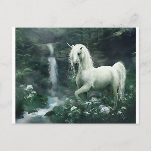 Carte Postale unicorne-imaginaire (Devant)