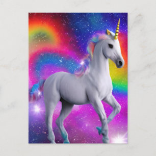 Carte Postale Unicorne magique