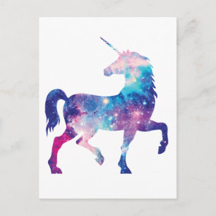 Carte Postale Unicorne magique
