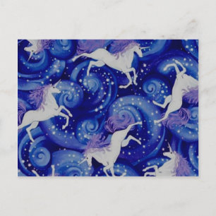 Carte Postale Unicornes