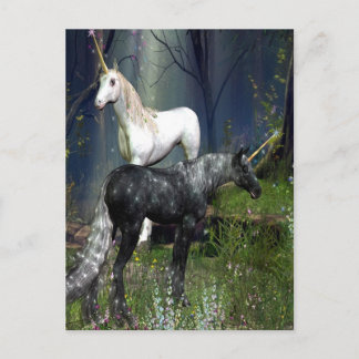 Carte Postale Unicornes