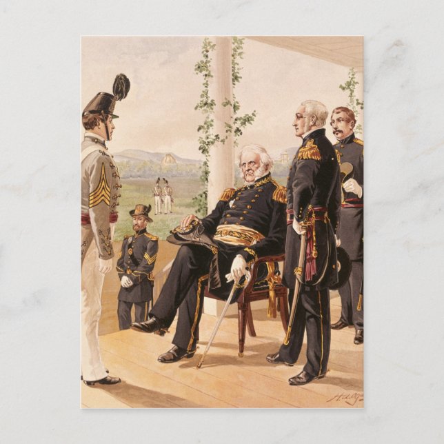 Carte Postale Uniformes de l'armée américaine (Devant)