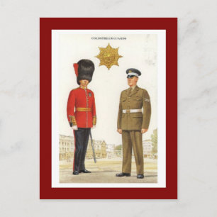 Carte Postale Uniformes militaires vintages, Gardes de bord