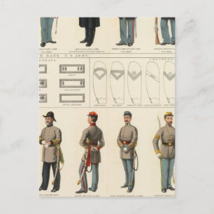 Carte Postale Uniformes, US, CS