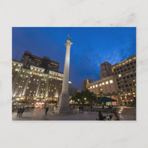 Carte Postale Union Carré Downtown San Francisco