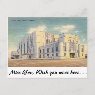 Carte Postale Union Depot, Omaha, Nebraska