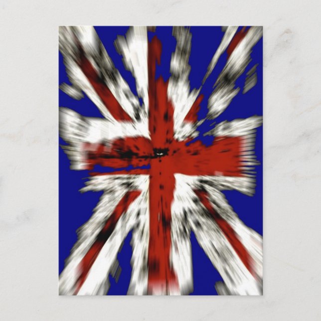 Carte Postale Union Jack britannique en détresse (Devant)