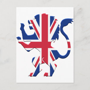 Carte Postale Union Jack Lion Rampant