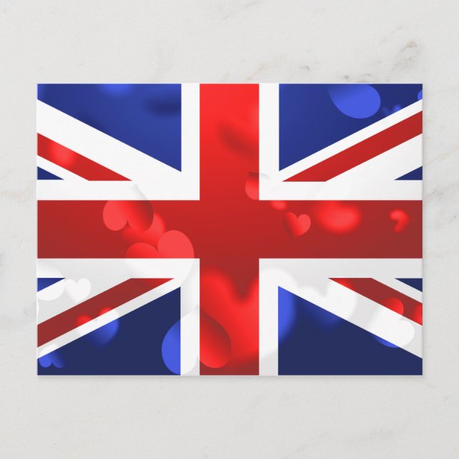 Carte Postale Union Jack Love (Devant)