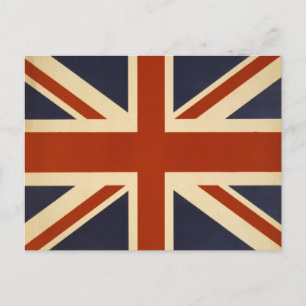 Carte Postale Union Jack Retro