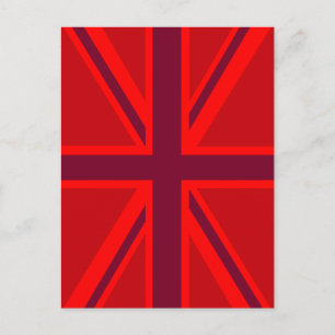 Carte Postale Union Jack rouge