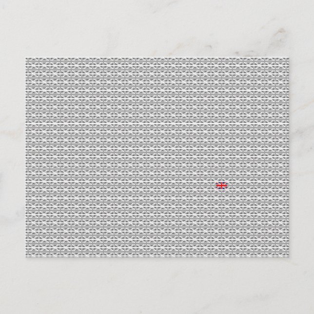 Carte Postale Union Jack - Royaume-Uni (Devant)