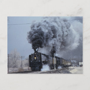 Carte Postale Union Pacific, no 844 et no 3985, quittant Win