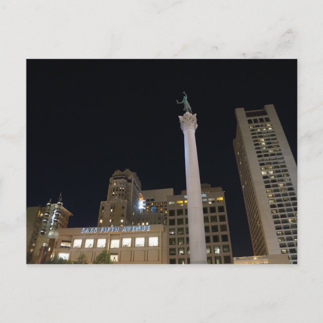 Carte postale Union Square #2 de San Francisco (Devant)