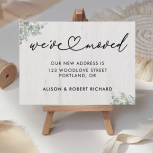 Carte Postale Unique Nous avons déplacé une nouvelle adresse Mov