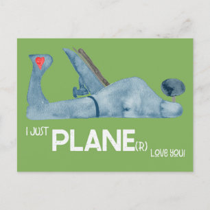 Carte Postale Uniquement Avion(r) Aimer You Tool Valentines Cart