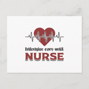 Carte Postale Unité de soins intensifs Infirmière UIC Médecine d