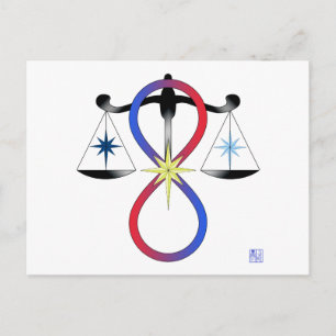 Carte Postale Unité religieuse Symbole de Dieu Spiritualité païe