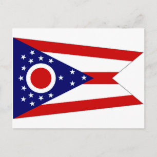 Carte Postale United States Ohio Flag
