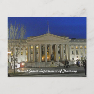 Carte Postale United States Treasury Department Washington DC