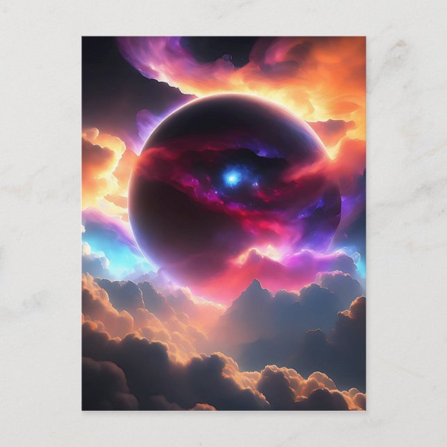 Carte Postale Univers coloré (Devant)