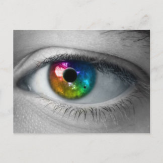 Carte Postale univers dans nos yeux